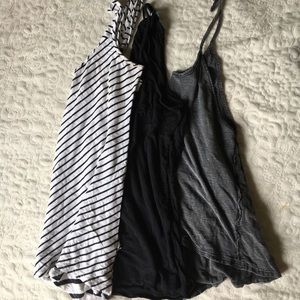 BUNDLE of 3!! Black/white Tanks